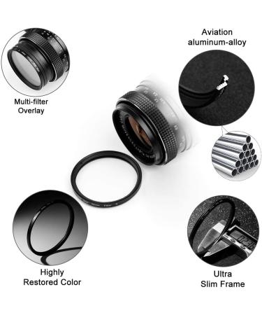 49mm Star Filter Set (4-Point, 6-Point, 8-Point) with Lens Cap for Nikon, Sony, Olympus DSLR Cameras - Buy Online on SooperMarket.com