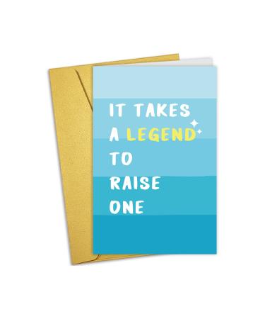 Nchigedy Funny Father's Day Card for Dad Funny Father's Day Card Birthday Card for Dad "It Takes A Legend to Raise One" #11