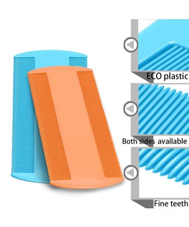 SKYPIA 4 Pack Double Sided Pet Combs for Grooming - Flea, Tick, Lice, Dandruff Removal - Fine Tooth Hair Combs for Cats, Dogs, Puppies - Buy Online on SooperMarket.com