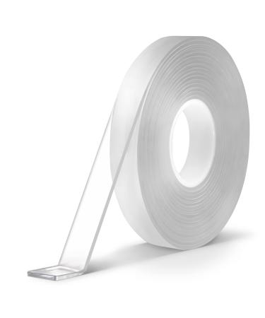 ZhiYo Double Sided Tape Heavy Duty 13.12 ft - Thickened to 0.08 in  Strong Sticky Tape Multipurpose Nano Tape  Removable & Traceless Wall Tape  Reusable Transparent Adhesive Tape  Poster Tape 13.12' x 0.6 x 0.08