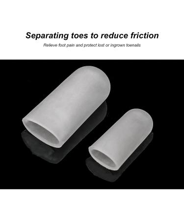 Silicone Toe Separators Guards - Pain Relief and Protection for Toes - Easy to Cut - Reduce Pressure - Ideal for Daily Activities - Buy Online on SooperMarket.com