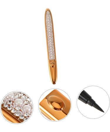 HAPINARY 3pcs Self Adhesive Mascara Liquid Eyeliner Eyeshadow Pencil Liquid Makeup Eyeliners Plastic Golden - Buy Online on SooperMarket.com