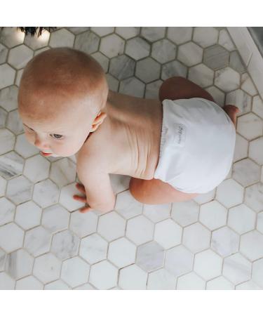 Esembly Cloth Nappy Cover Size 2 Sea Salt - Waterproof & Breathable Swim Nappy - Reusable Leak-Proof Layer - Fits 18-35lbs - Popper Closure - Buy Online on SooperMarket.com
