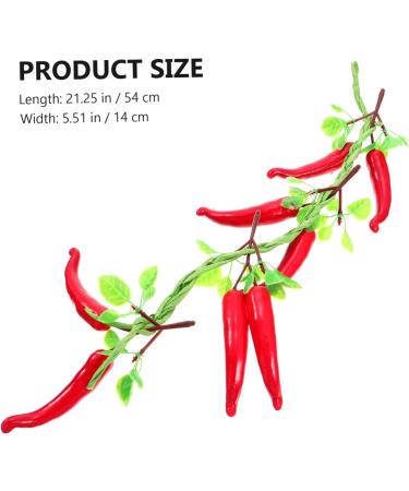 Cabilock 1 Bunch Wall Decoration Pendant Plant Decor Red Decorations Mini Toy Pepper Pendant Sling Artificial - Buy Online on SooperMarket.com