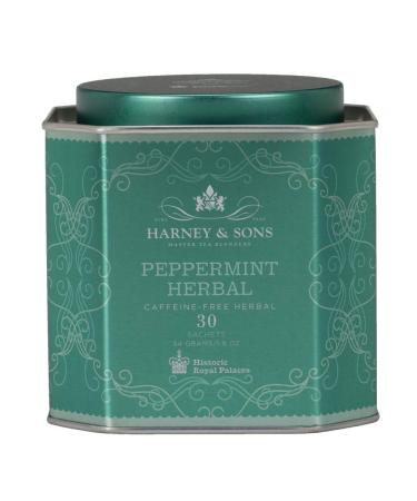 Harney & Sons Peppermint Herbal Caffeine-Free Herbal 30 Sachets 1.9 oz (54 g)