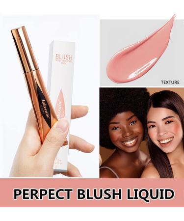 GoHo Liquid Blush Beauty Wand | Soft Cream Blush Stick with Cushion Applicator | Long-Lasting & Easy to Blend | Natural Dewy Finish | 01# Bliss Pink - Buy Online on SooperMarket.com