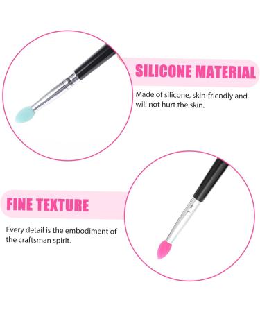 FOYTOKI 5pcs Silicone Eyeshadow Brush Glitter Eyeshadow Stick Glitter Outfit Lip Brush Plastic Handle - Buy Online on SooperMarket.com