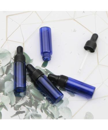 Rowiz 30 Pack 5ml Glass Drip Bottles for Essential Oils Lotions & Perfumes - Blue with Droppers & Caps - Buy Online on SooperMarket.com