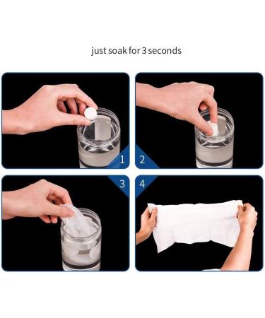 Zonsuse Portable Mini Compressed Towels - 60 PCs Disposable Travel Camping & Hotel Use - Buy Online on SooperMarket.com