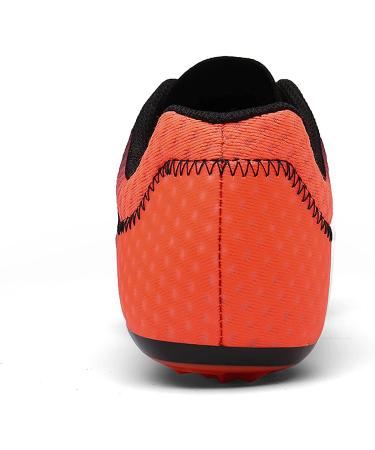 Professional Track and Field Spikes Shoes - Lightweight Racing Sneakers for Men, Women, and Kids in Black Orange - Perfect for Sprinting, Running, High Jump - Size 8.5 Women/7 Men - Buy Online on SooperMarket.com