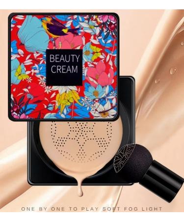 Lovelycat Mushroom Head Air Cushion BB Cream Even Skin Tone Makeup Base PrimerConcealer Lasting Nude Makeup Moisturizing Brightening Pigment CC Liquid Foundation (C-natural) - Buy Online on SooperMarket.com