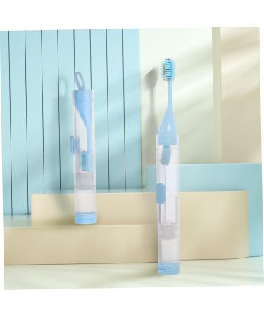 3ST Portable Travel Toothbrush Set - Merlan Ortho Mini Toothbrush & Toothpaste for Home & Travel (1 Pack Blue) - Buy Online on SooperMarket.com