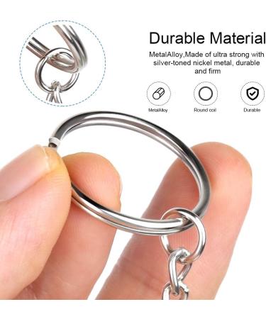 Teenitor Metal Split Key Chain Rings - 60 Pack 25mm Key Chains with 26mm Chains and Jump Rings - Ideal for Arts and Crafts - Buy Online on SooperMarket.com