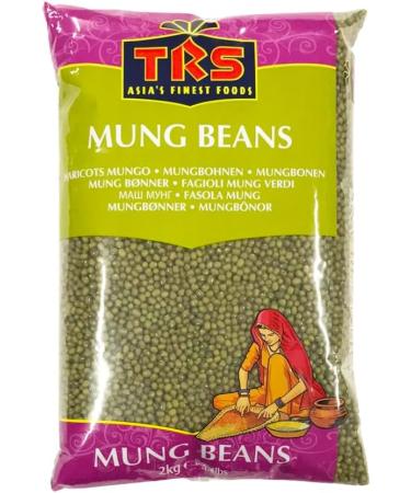 TRS Mung Whole | 2KG | Mung Beans | Green Moong Beans | Moong Beans Whole green | Mung bean | GMO Free | Natural | Vegan | High Protein | Indian Origin (Pack of 2) - Buy Online on SooperMarket.com