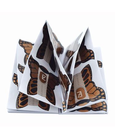 100pcs Pro Butterfly Square Nail Forms for C Curve Acrylic UV Gel Nails - Nail Extension Tool for Builder Nails - Nail Art Stickers Dispenser - HJ-NTF038 - Buy Online on SooperMarket.com