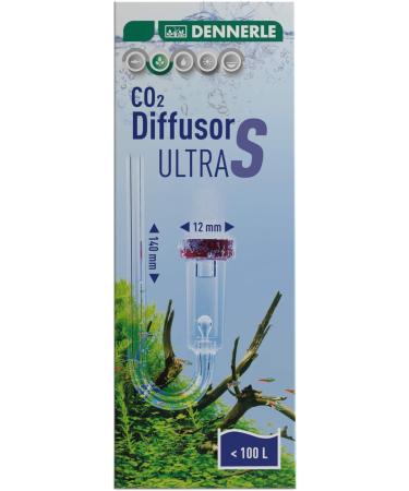Dennerle CO2 Diffusor Ultra for Freshwater Aquariums up to 400L | Acrylic Glass | Integrated Bladder Meter | Size S for Aquariums up to 100L - Buy Online on SooperMarket.com