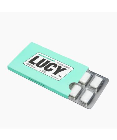LUCY Nicotine Gum 4mg 100 Count | Mint Flavour | NPN 80108821 | Stop Smoking Aid | 10 pcs per Pack x 10 Packs