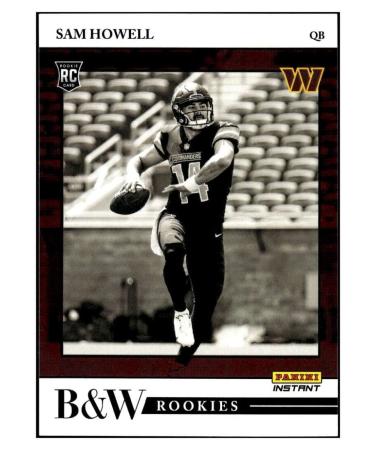 SAM HOWELL RC 2022 Panini Instant Black & White ROOKIE /649#BW41 Commanders NM+-MT+ NFL Football