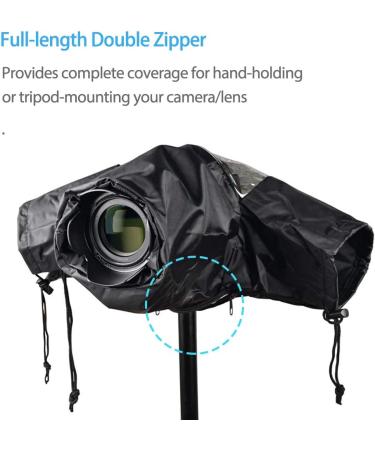 Camera Rain Cover - Waterproof Protector for Canon, Nikon, Sony, Pentax DSLR Cameras - Buy Online on SooperMarket.com