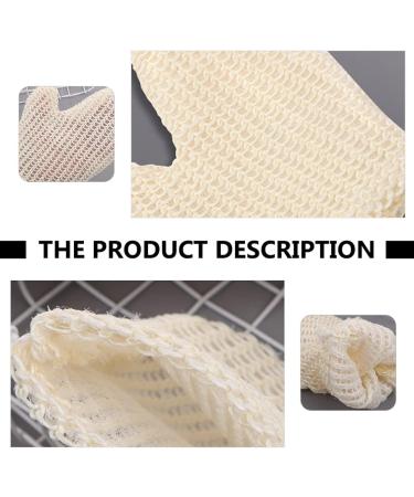 Cabilock 2Pcs Exfoliating Bath Gloves - Sisal Body Scrubber Mitts for Dead Skin Cell Removal - Ideal for Spa and Self-Care - Buy Online on SooperMarket.com