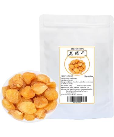 Dried Longan 500g Dried fruit Meat Loose Longyan Dry No Sugars Used in teas Snacks Dessert Edible Cooking 500g - Buy Online on SooperMarket.com