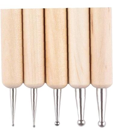TOSSPER 5pcs 2-Way Wooden Dotting Pen Set | Marbleizing Tool & Nail Art Dotting Kit for Creative Designs - International Shipping Available - Buy Online on SooperMarket.com