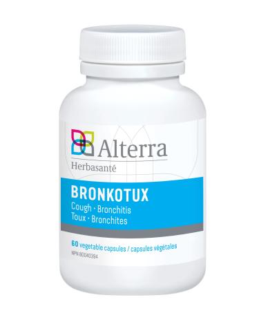 Alterra Bronkotux |Cold sore Cold and flu | Flatulent Dyspepsia & Colic| Helps in Respiratory System |Drosera Thymus vulgaris | 60 Capsules Bronkotux Capsules