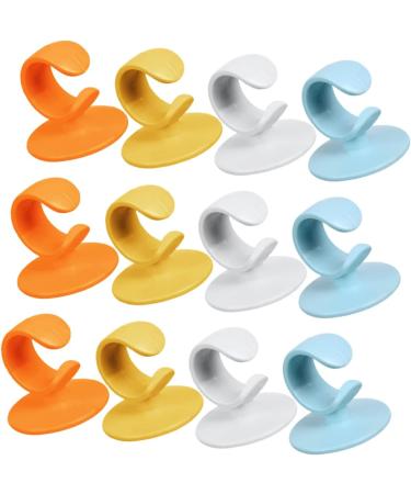 Cabilock 36-Piece Self-Adhesive Wall Hooks - Silicone & ABS Nail Hooks for Easy Hanging | No Punching Required Ideal for Home & Bathroom Use - Buy Online on SooperMarket.com
