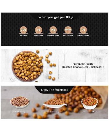 nalAmudhu Roasted Chana | Oil-free Roasted Chickpeas | Bhuna Chana Roasted | Uppukadalai 454g | 1Lbs | 16 Oz - Buy Online on SooperMarket.com