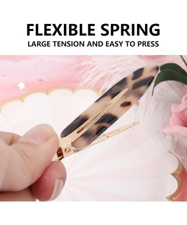 No Bend Hair Clip No Crease Duckbill Hair Clips No Crease Hair Clips Bangs Hair Clip No Dent Hair Barrettes Styling Duckbill Clips(Leopard) - Buy Online on SooperMarket.com