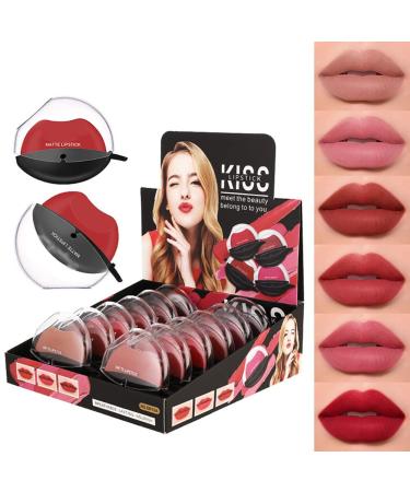 Ofanyia 12PCS Matte Lipstick Set - Long-lasting, Waterproof & Smudge Proof - Gift for Girls and Women - Buy Online on SooperMarket.com