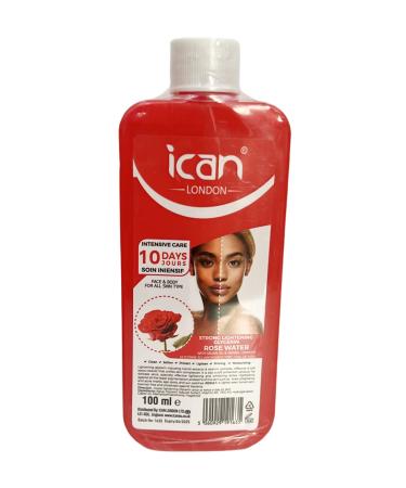 ican London Rose Water With Argan oil Extract Skin Lightening Glycerine 100ml