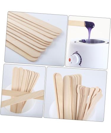 Fomiyes 400 pc Waxed Wooden Sticks for Kids - Tinkering Tools & Wax Applicators for Hair Removal | Multi-Purpose Wood Wax Spatula Accessories - Buy Online on SooperMarket.com
