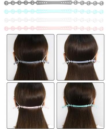 Adjustable Silicone Mask Band Extension - 8PC Earsaver Anti-Gnawing Holder Hook for Ultimate Comfort - Buy Online on SooperMarket.com