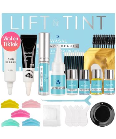 Lash Lift Kit Eyelash Perm Kit with Detailed Instruction Eyelash Lift Kit Easy for Beginner and Professional Lash Perm Kit Achieve Salon-Quality Lashes Lift with Safe and Effective Result