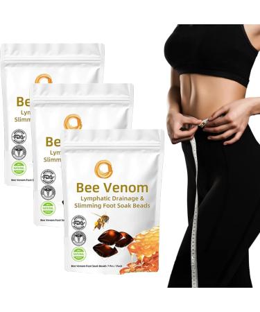 Diapason Bee Venom Lymphatic Drainage & Slimming Foot Soak Beads 2025 New Bee Venom Foot Soak Aprolo Detoxingherbs Cleansing Foot Soak Beads Healthy Fast Shape & Cleanse Body Relief Relax (21pcs)