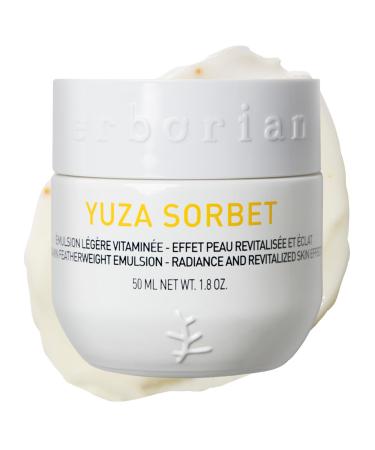 Erborian Vitamin C Face Cream Yuza Sorbet - Day Cream That Hydrates Boosts Radiance & Soothes Dehydrated Skin - Facial Moisturizing with Vitamin C 1.7 Ounce White