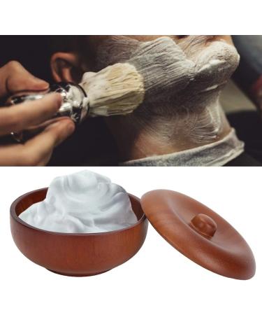 Dekaim Wooden Shaving Bowl with Lid | Men's Shaving Brush & Foam Cup for Cream & Soap | International Shipping - Buy Online on SooperMarket.com