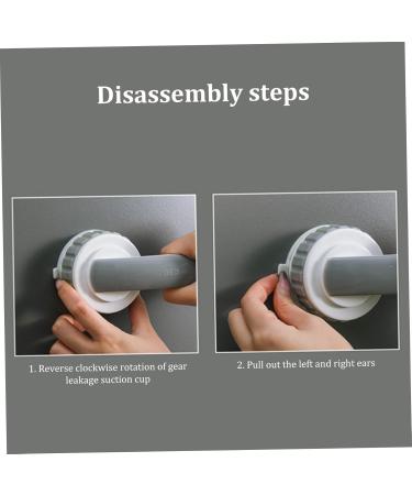 Suction Bathroom Grab Rails Portable Hand for Disabled Elderly Shower Hand with Suction Cup Fitting for Bathroom shower hand - Buy Online on SooperMarket.com