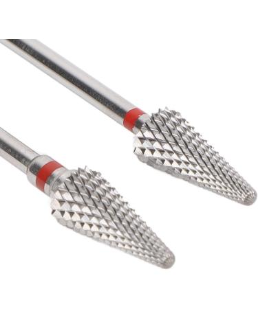 Nail Tapered Drill Bit Professional Fast Removing Tungsten Steel Manicure Drill Bits for Exfoliating Polishing - Buy Online on SooperMarket.com