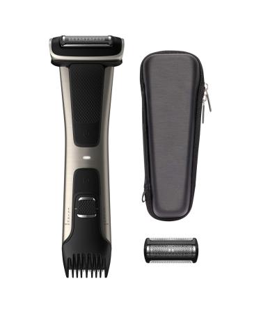 Philips Norelco Bodygroom Series 7000 Showerproof Body Trimmer & Shaver with Case and Replacement Head, BG7040/42