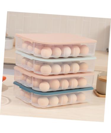 OSALADI Kitchen Egg Tray 3pcs Egg Storage Box Refrigerator Egg Trays Clear Plastic Tray Eggs Egg Plate Pp Household re-usable - Buy Online on SooperMarket.com