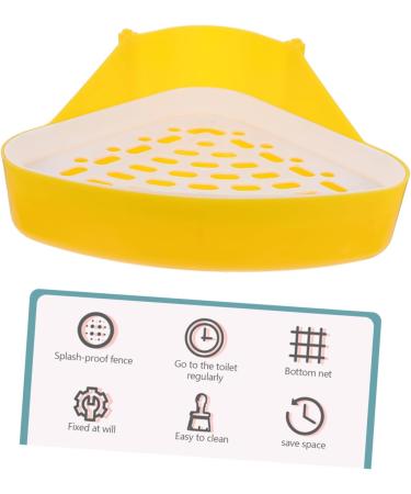 ORFOFE Box Pet Potty Urinal Rabbit Toilet Bedding for Rabbits Pet Pee Bedding for Guinea Pigs White Abs 24.5X18.5cm White - Buy Online on SooperMarket.com