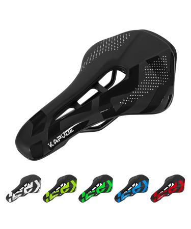 KAPVOE Mountain Bike Seat Bicycle Saddle Comfortable Memory Foam Cushion for MTB BMX Road Riding Specialized Black