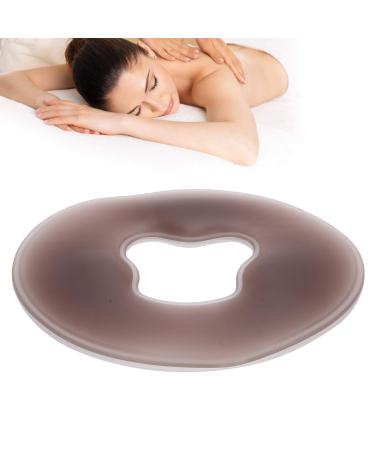 Silicone Spa Pillow - Soft SPA Beauty Salon Massage Face Pillow Headrest  Overlay Face Relax Cushion Pad Brown