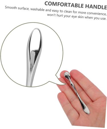 WOONEKY 2pcs Eye Cream Stick Eye Massaging Rod Massaging Tools Face Massager Face Tools Eye Cream Roller Makeup Tools Miniature Garden Tools Wrinkle Remove Stick Gift Zinc Alloy Metal 8x1cm Silver - Buy Online on SooperMarket.com