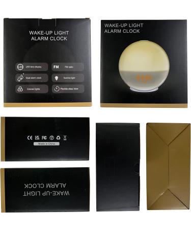 Baozily Light Alarm Clock Sunrise Sunset Simulation Double Alarms Snooze FM Radio & 11 Color Options Wake Up Naturally! - Buy Online on SooperMarket.com