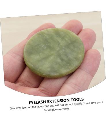 FOMIYES 6pcs Eyelash Tools - Jade Stones & Extension Palette for Lash Extensions | Premium Eyelash Accessories & Natural Ore Glue - Buy Online on SooperMarket.com
