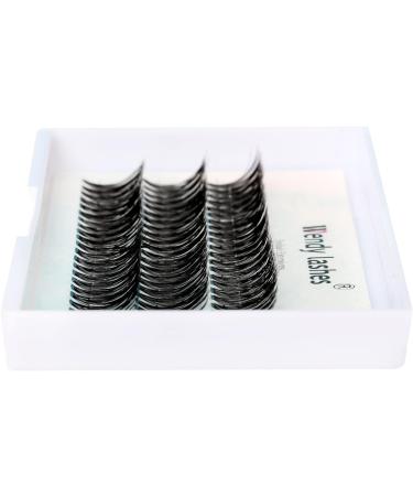 D Curl 0.07mm 14mm Individual Cluster Eyelash Extensions - 30 Root DIY Lashes - Clusters-30D-0.07-D-14 - Buy Online on SooperMarket.com