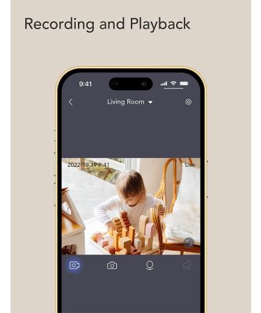 Nooie 1080P Baby Monitor Camera with Night Vision, Motion/Sound Detection, 2.4G WiFi Home Security, Alexa Compatible - 1 Pack - Buy Online on SooperMarket.com